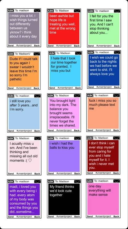 unsent message project